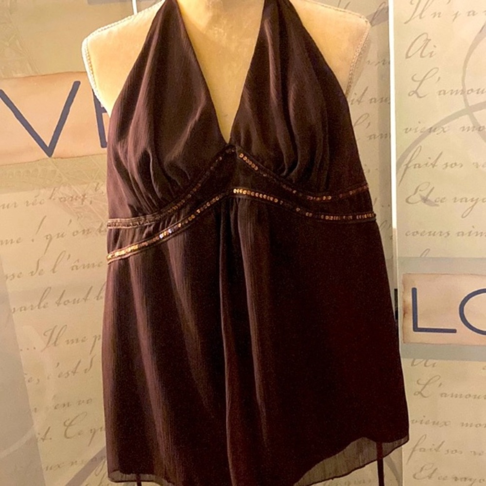 Torrid Chiffon Halter w Sequins NWT SX 2X